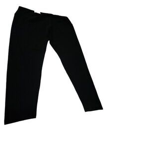 Women's Style & Co 2X Yoga Bottom Deep Black Midrise Tummy Control Leggings